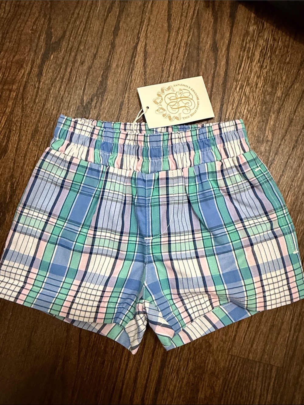 The Beaufort Bonnet Co Sheffield Shorts in Lauderdale Pier Plaid 18/24M